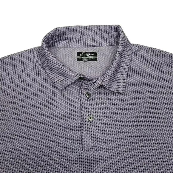 Ben Hogan Performance Polo Golf Shirt 2XL XXL Short Sleeve Purple Print - Picture 1 of 9